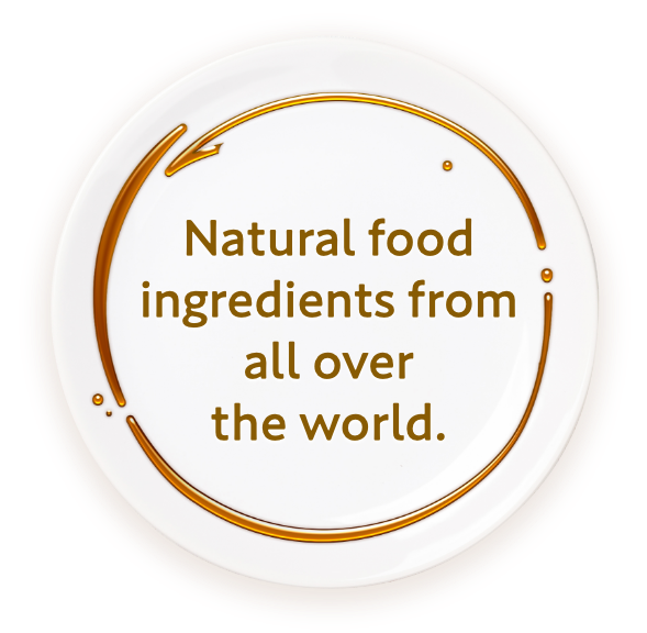 Natural food ingredients from all over the world.